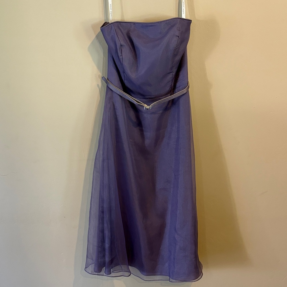 Alfred Angelo Strapless Dress in Deep Purple